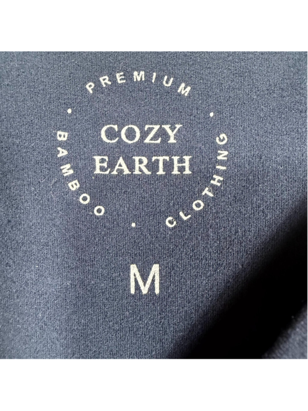 Cozy Earth Brushed Bamboo Pullover Long Sleeve Top Blue Relaxed Women's Medium - Picture 4 of 5
